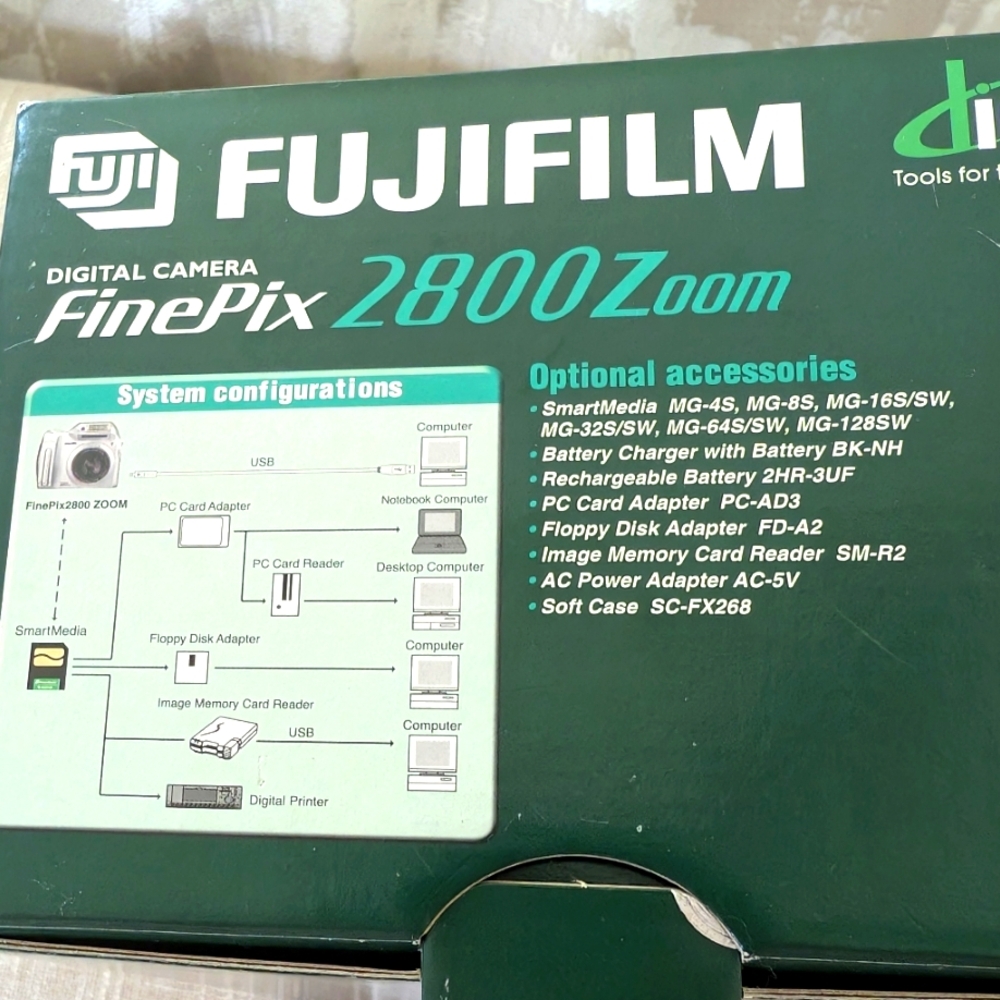 FUJIFILM FINEPIX 2800 MEGAPIXEL 6x OPTICAL ZOOM VIDEO & AUDIO DIGITAL CA… - Picture 11 of 14